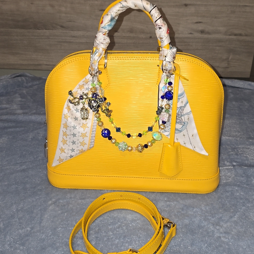 Louis Vuitton Alma In Yellow Epi Leather